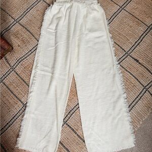 Stile Boutique Fringed Knit Beach Pants